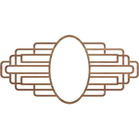 Ekena Millwork Elizabeth Wood Fretwork Prcd Ceiling Medallion, Walnut, 24"W x 12"H x 6 5/8"IW x 11 3/8"IH x 1/4"T CMWP24X12X0250EBWA